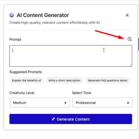 Introducing AI in Nexter Blocks, New Code Snippets & More 8 ai content generator 2