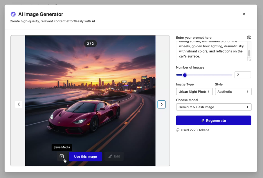 Introducing AI in Nexter Blocks, New Code Snippets & More 9 ai image generator 1