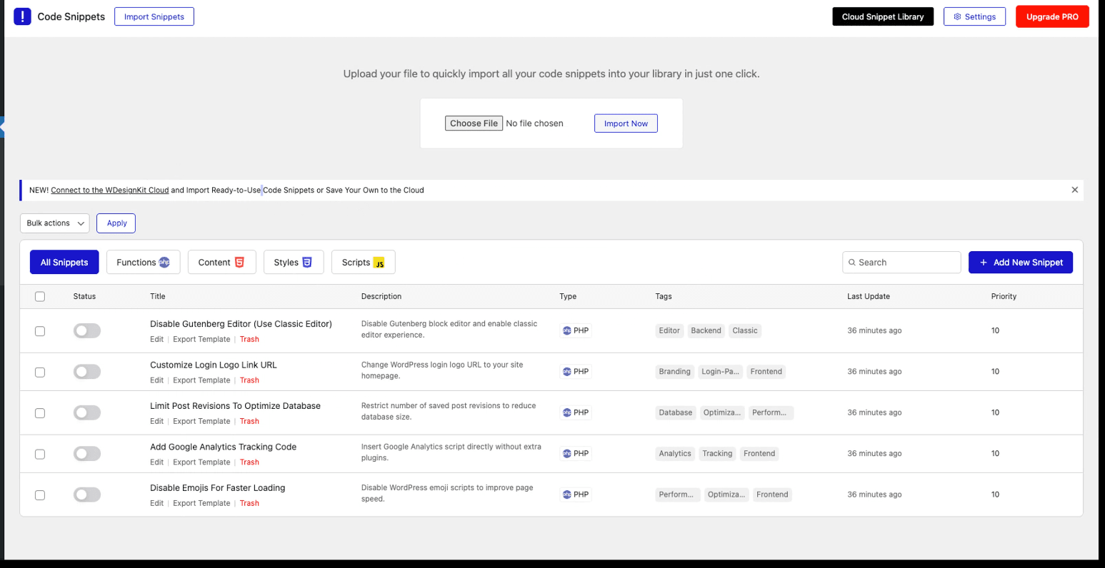 Introducing AI in Nexter Blocks, New Code Snippets & More 13 new code snippets ui final