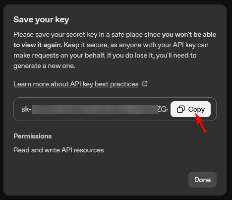How to Use the AI Image Generator of Nexter Blocks? 5 open ai api key 3