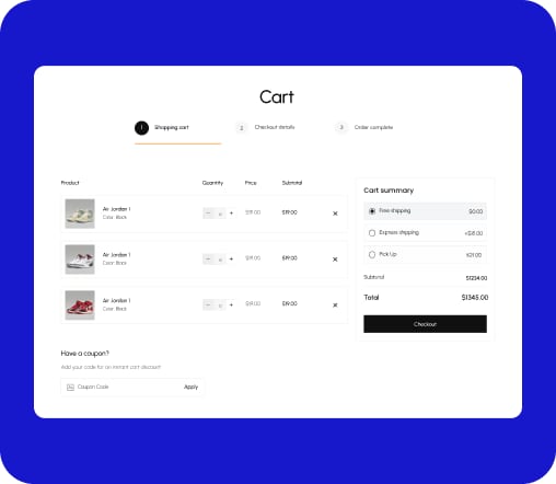 Cart Table1