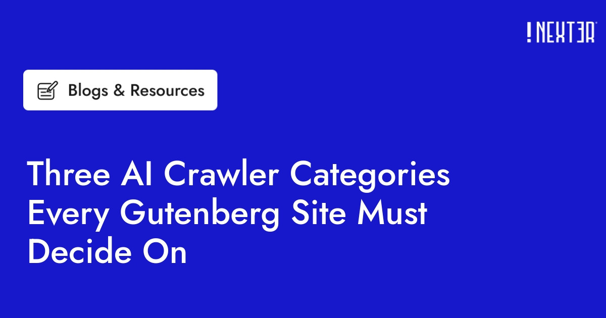 Three AI crawler categories every Gutenberg WordPress site must decide on — GPTBot, ClaudeBot, PerplexityBot