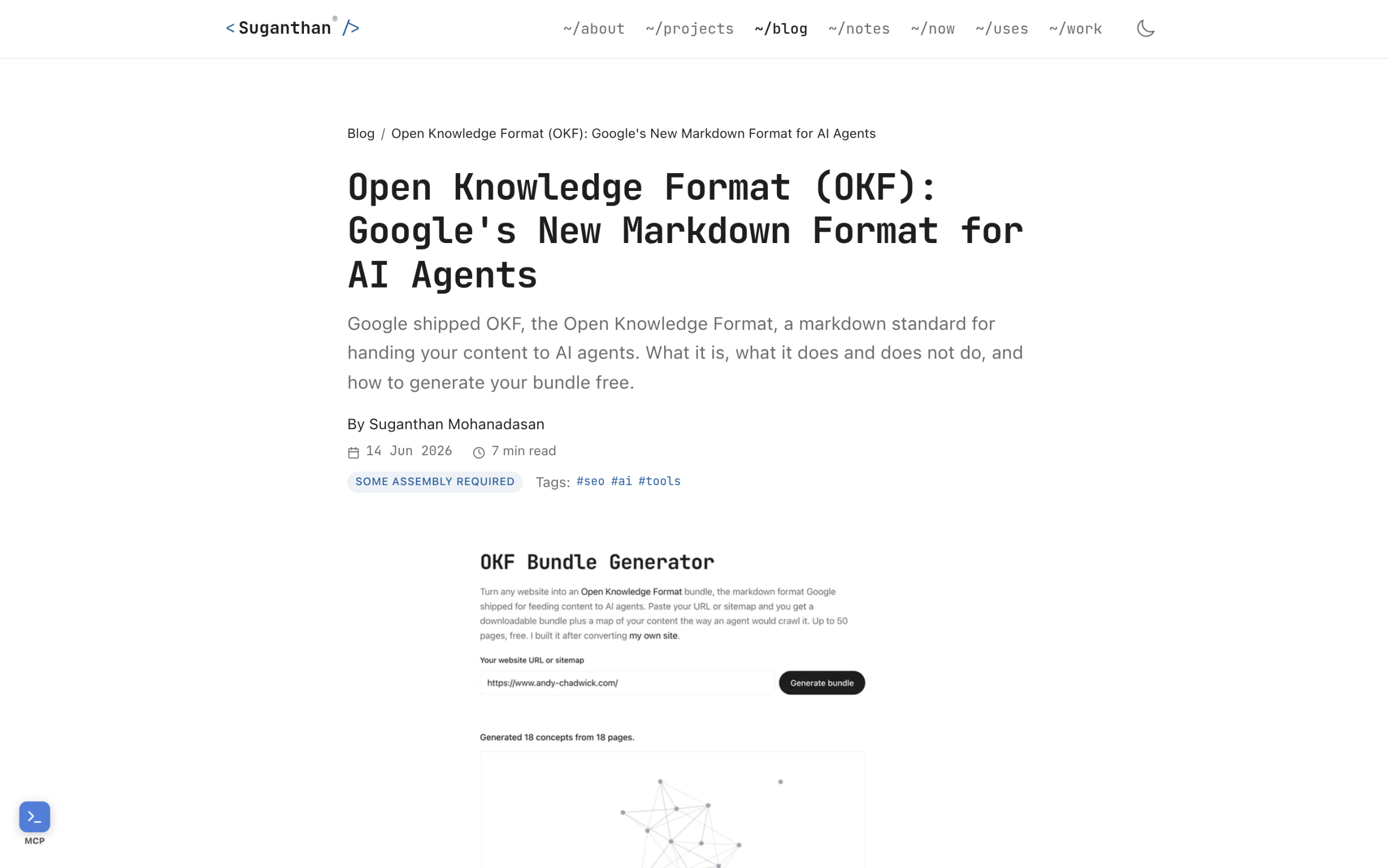 What Is Google's Open Knowledge Format (OKF)? A Plain-English Guide for Site Owners Technical SEO explainer breaking down the structure of Google Open Knowledge Format