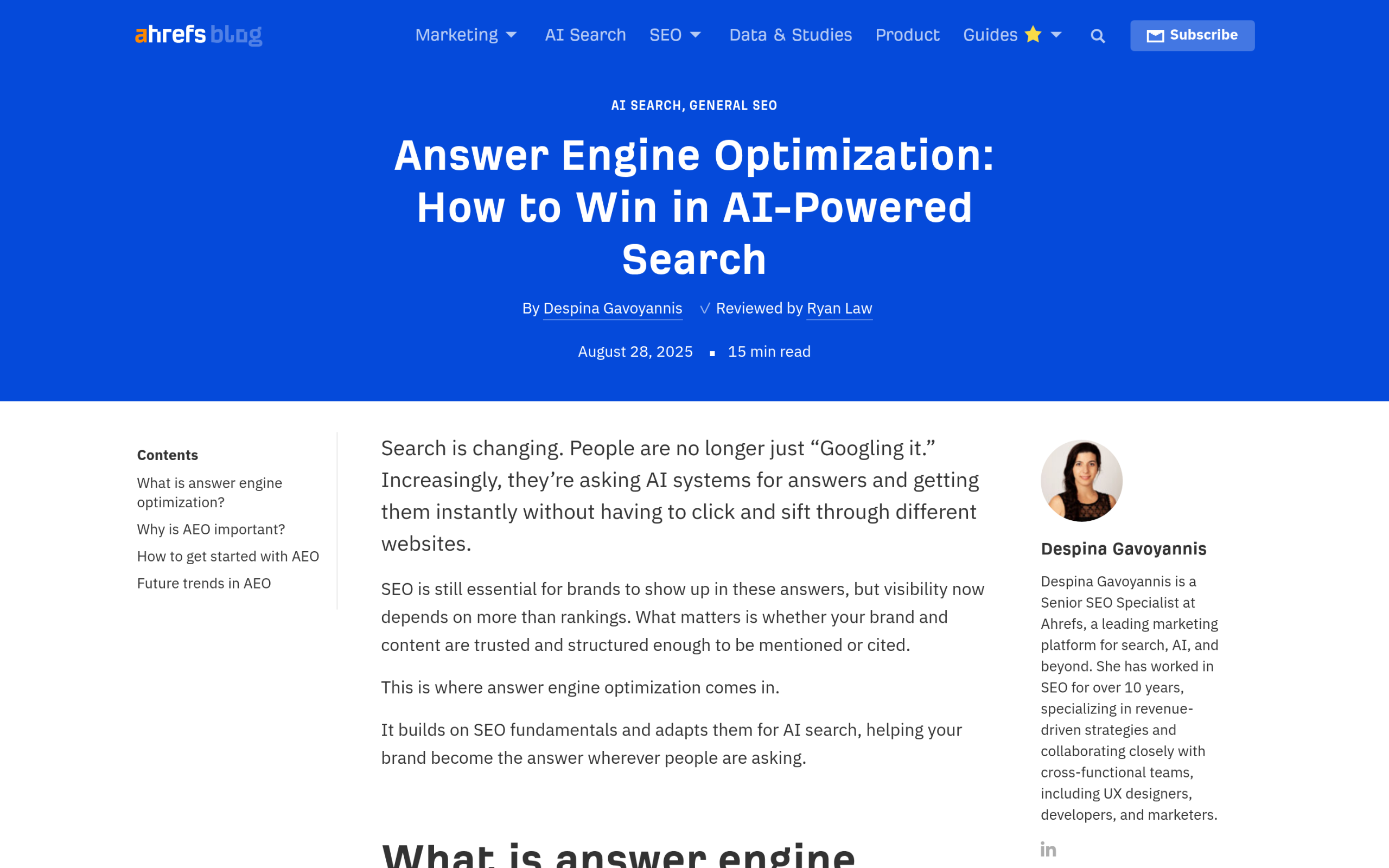 Answer Engine Optimization (AEO): The Complete WordPress Guide for 2026 Answer engine optimization explained in an industry guide