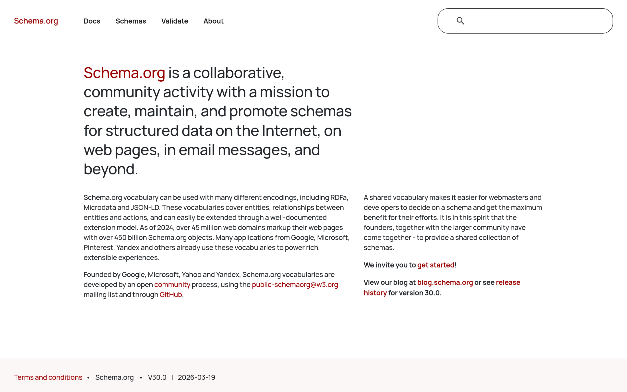 Schema Markup Generator for WordPress: Auto-Generate JSON-LD for AI Search (2026) Schema.org structured data vocabulary homepage