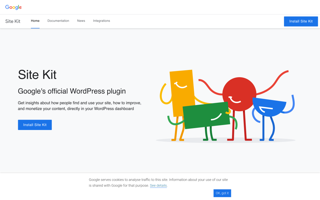 Site Kit by Google, the official Google Analytics plugin for WordPress