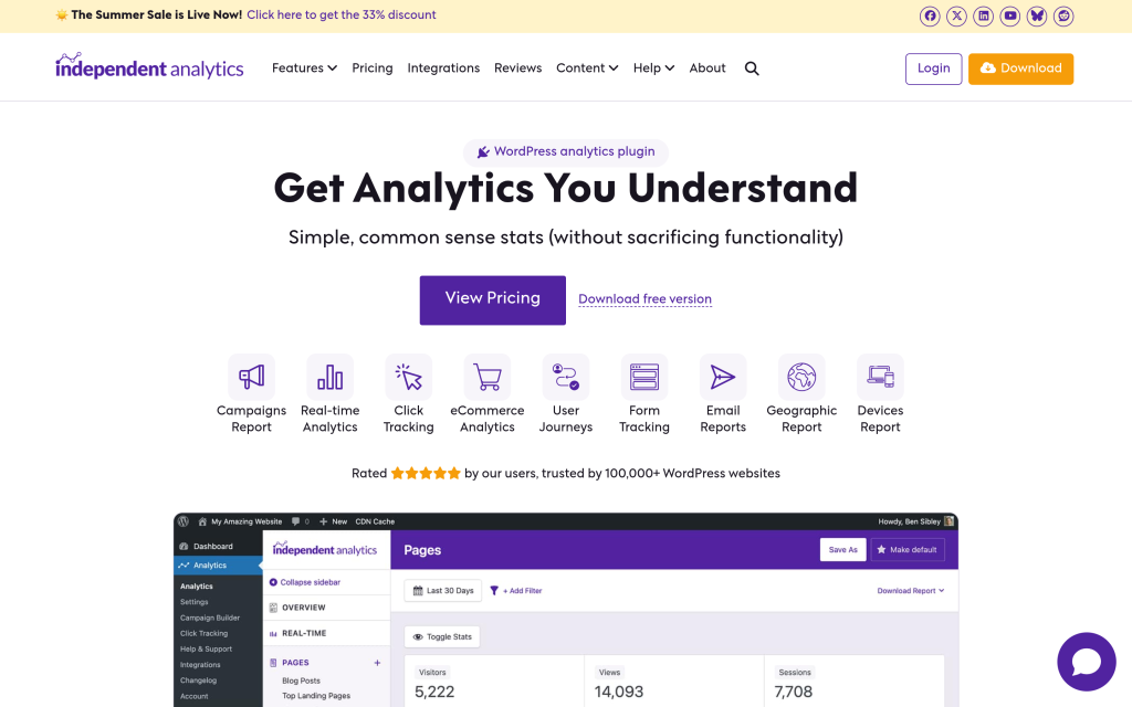 Independent Analytics privacy-friendly WordPress analytics dashboard