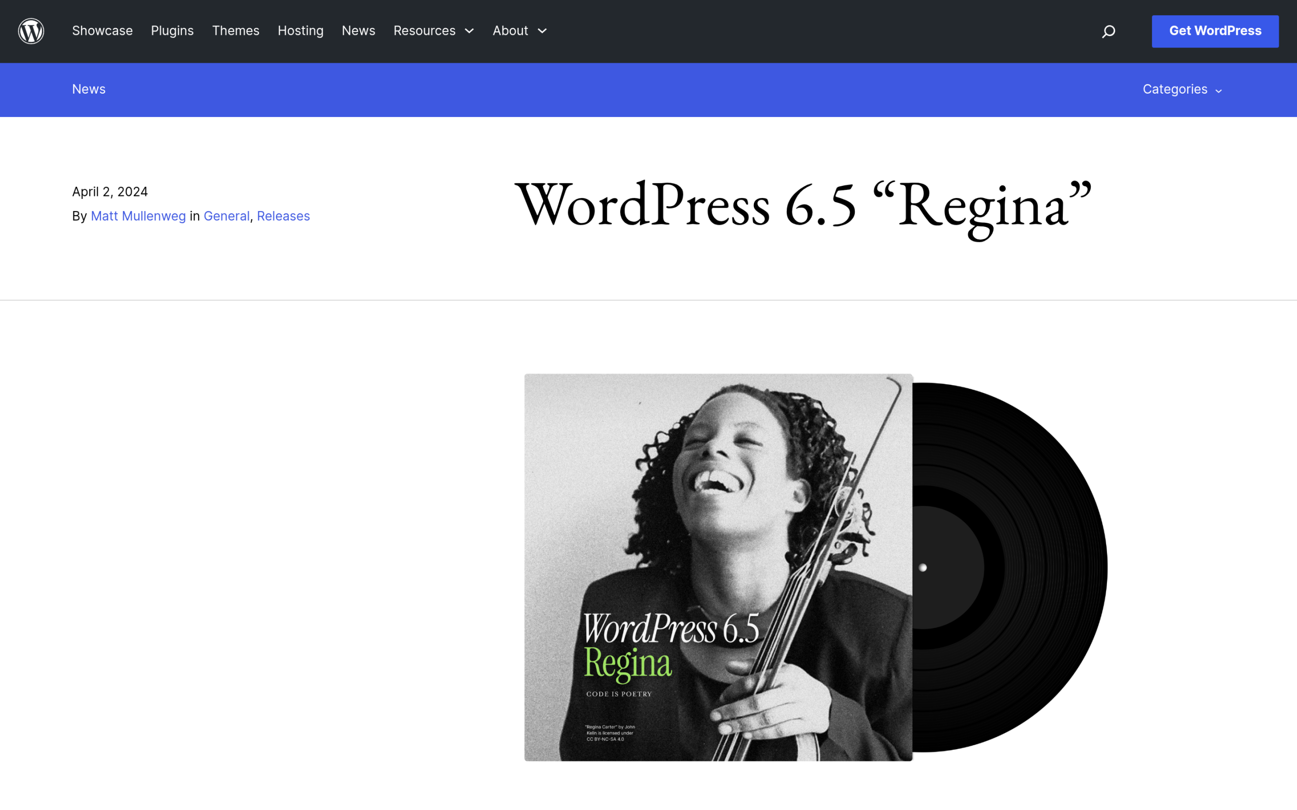 WordPress 6.5 Font Library announcement for installing local and Google Fonts