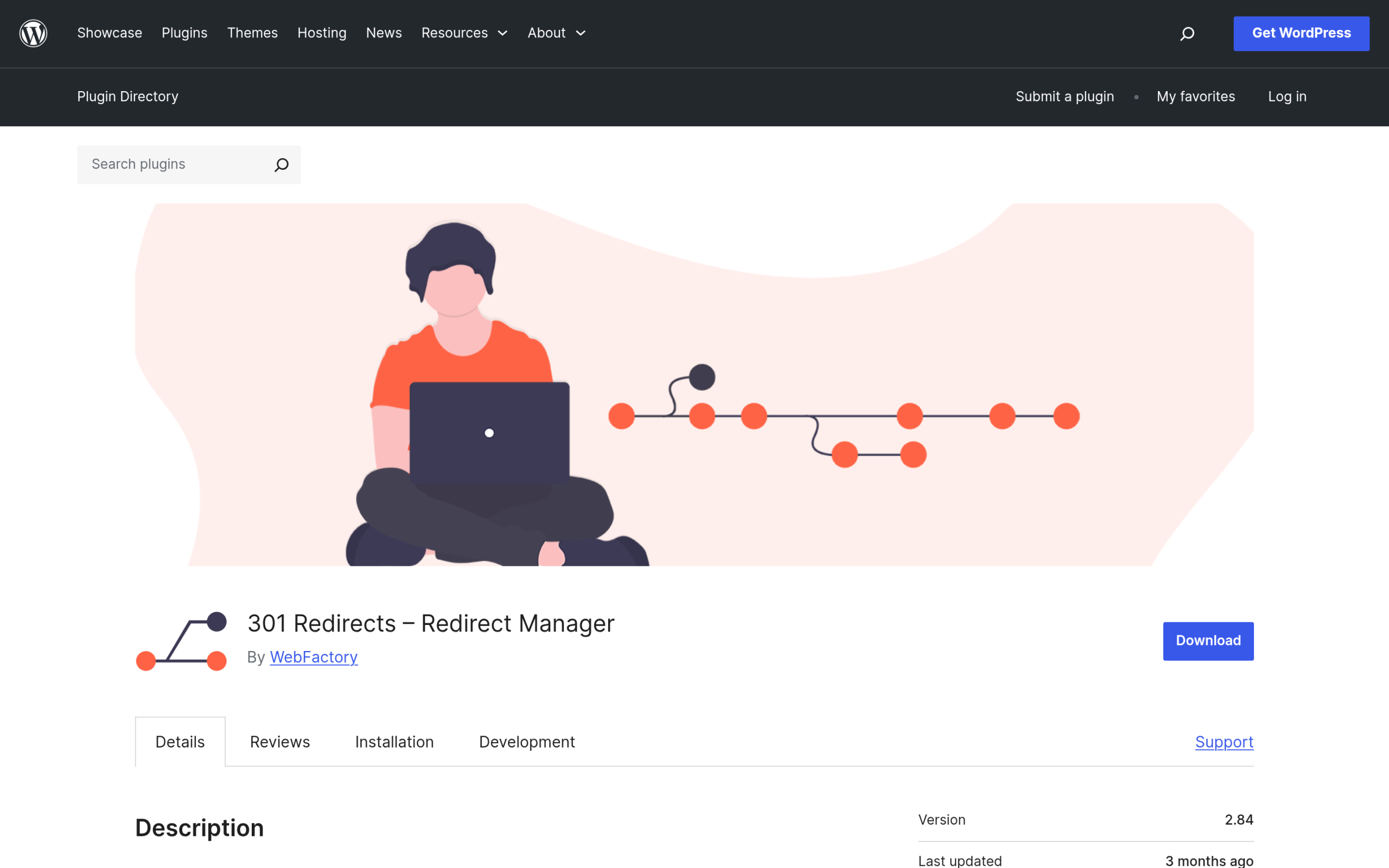 301 Redirects Easy Redirect Manager plugin on WordPress.org