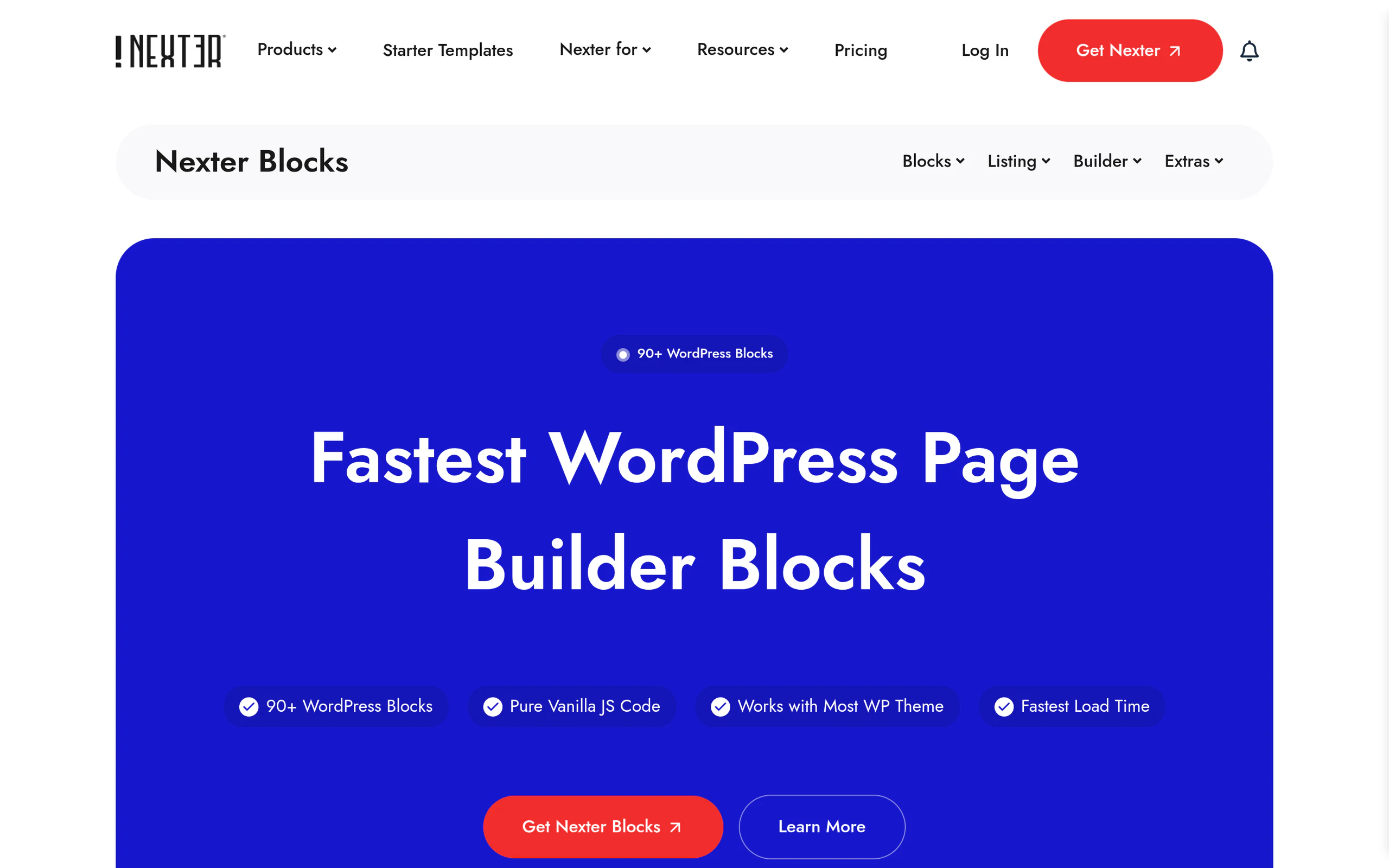 Nexter Blocks includes 27 WooCommerce blocks to build a store in Gutenberg without a page builder