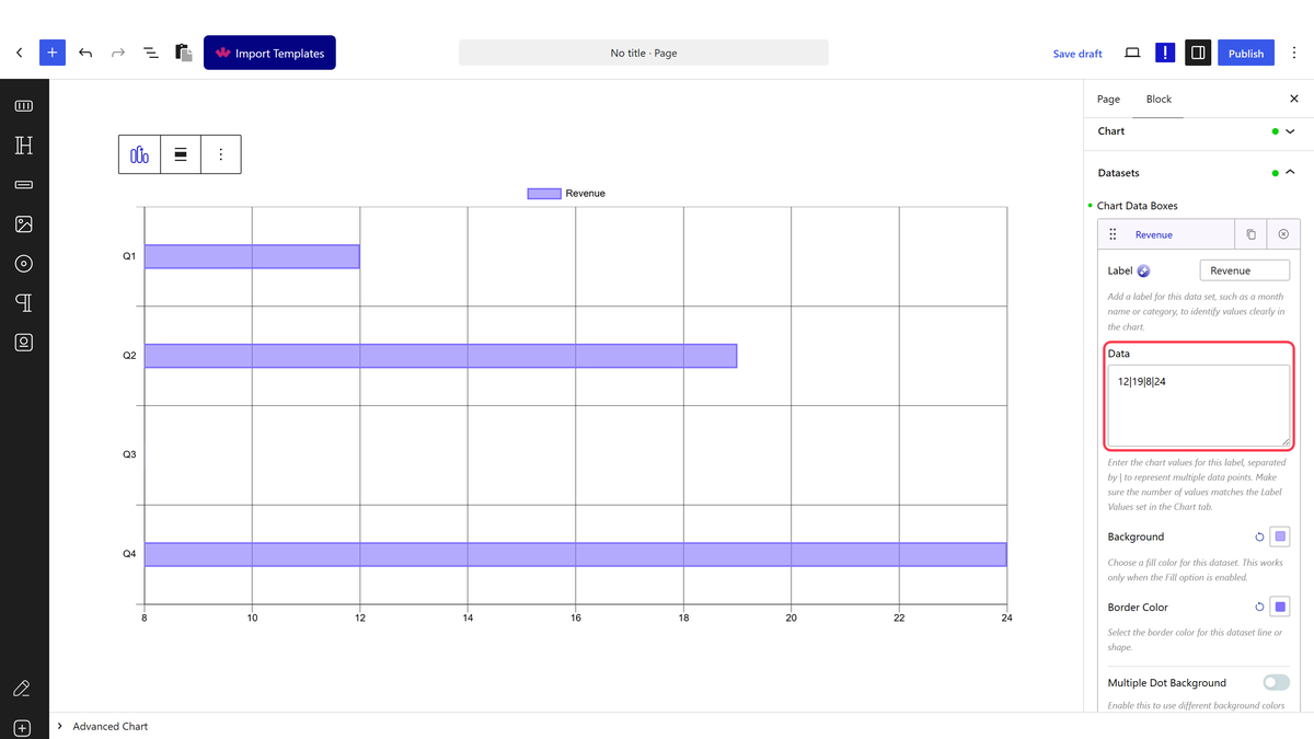 A dataset's Data field