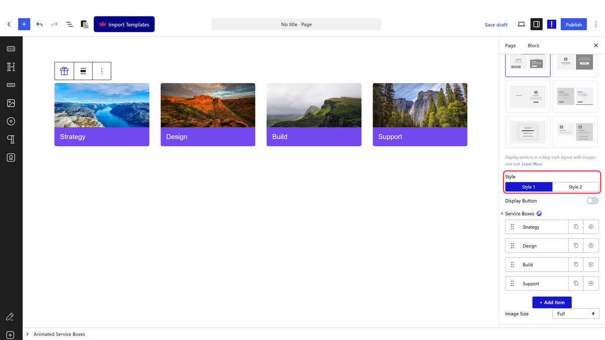 The Style setting