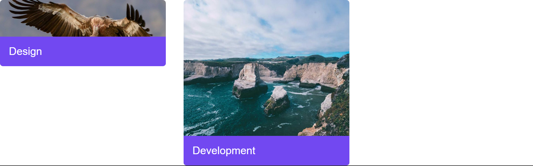 A published article box grid with images and titles