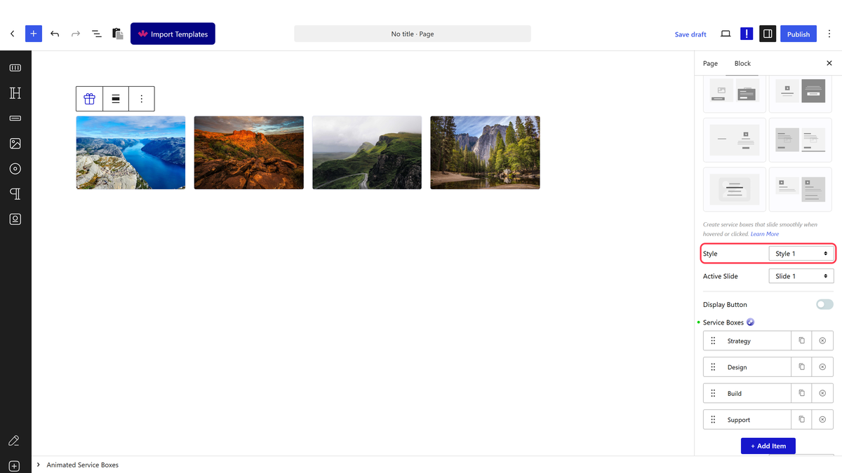 The Style setting