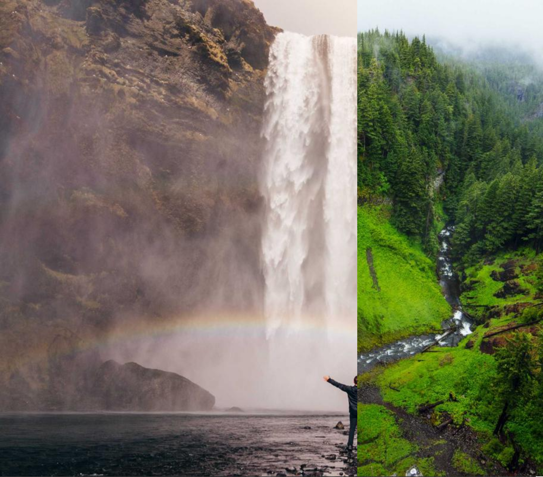 A published Before After block in Horizontal mode, partway through the reveal