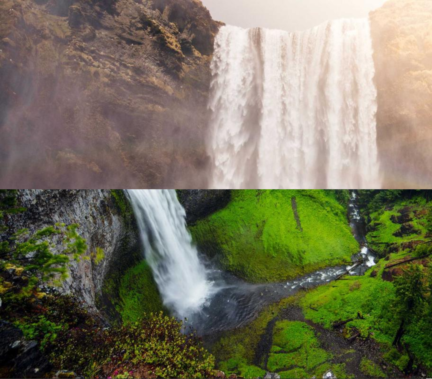A published Before After block in Vertical mode, partway through the reveal