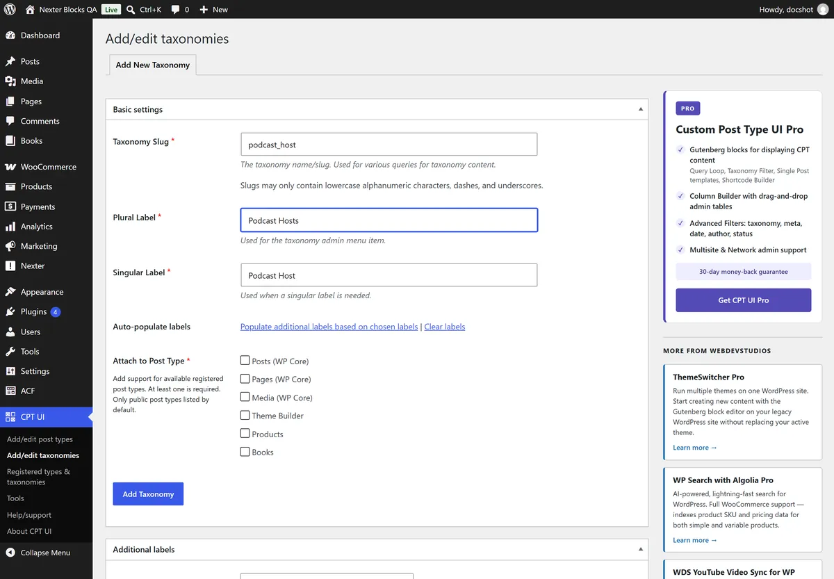 Adding the Post Listing block