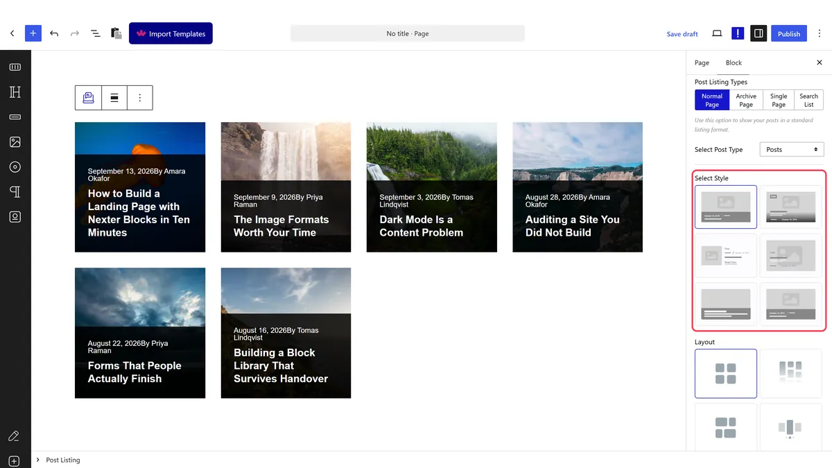 Enabling the Show Button setting
