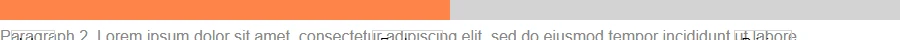 The same bar after scrolling halfway down the page