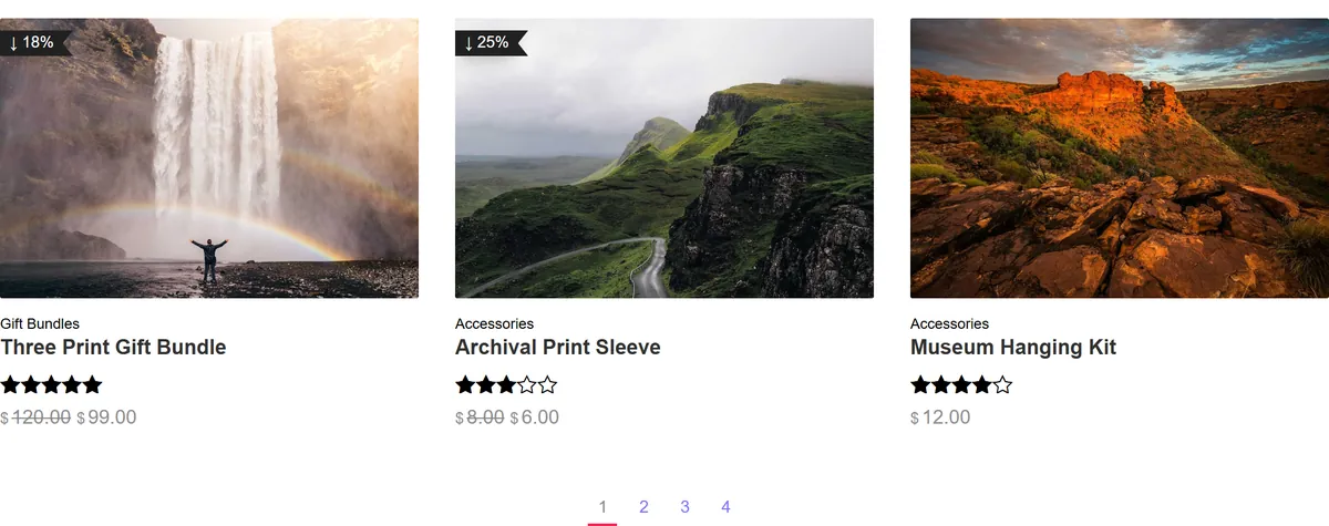 Choosing pagination
