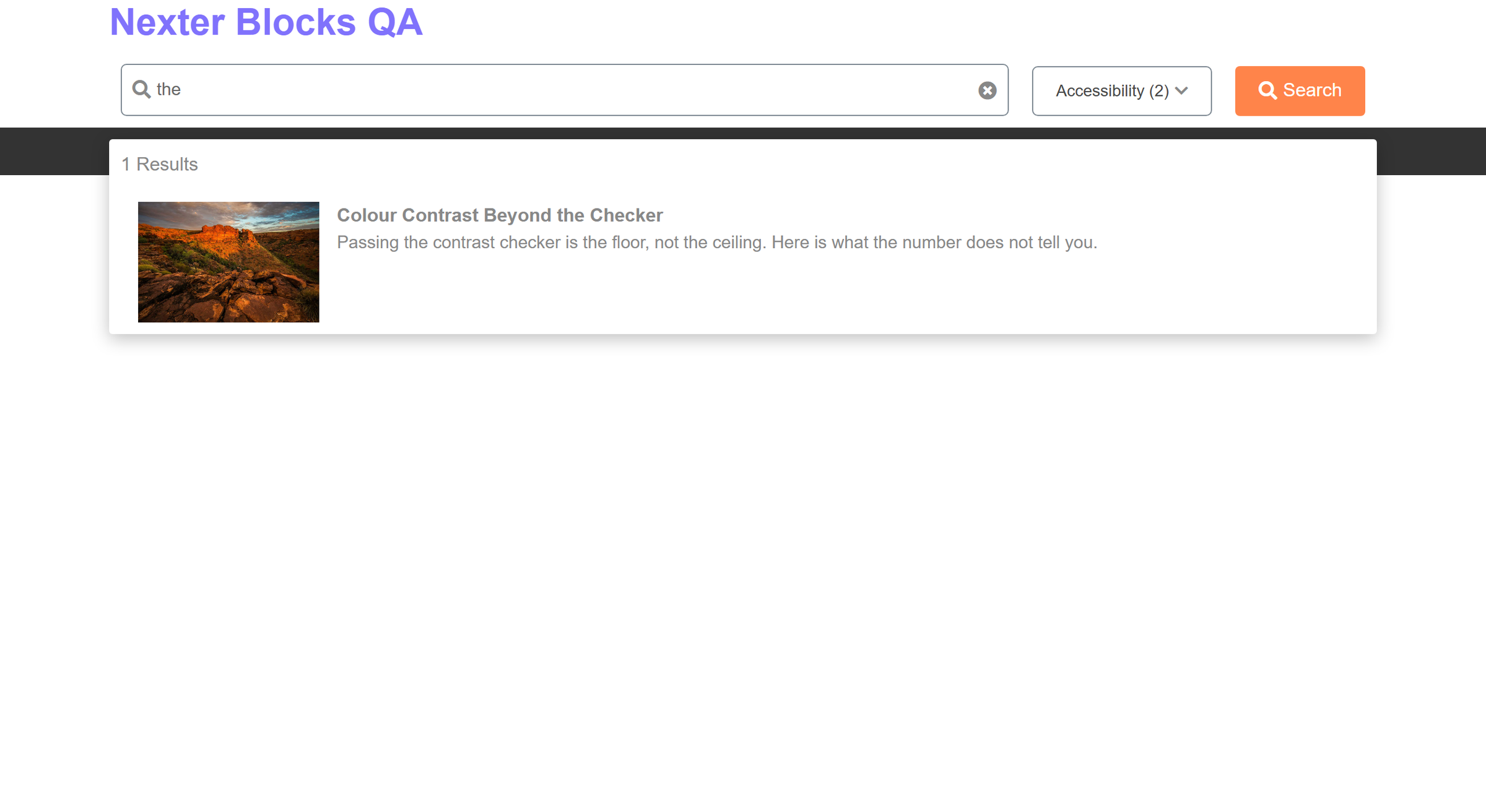 Searching within a category